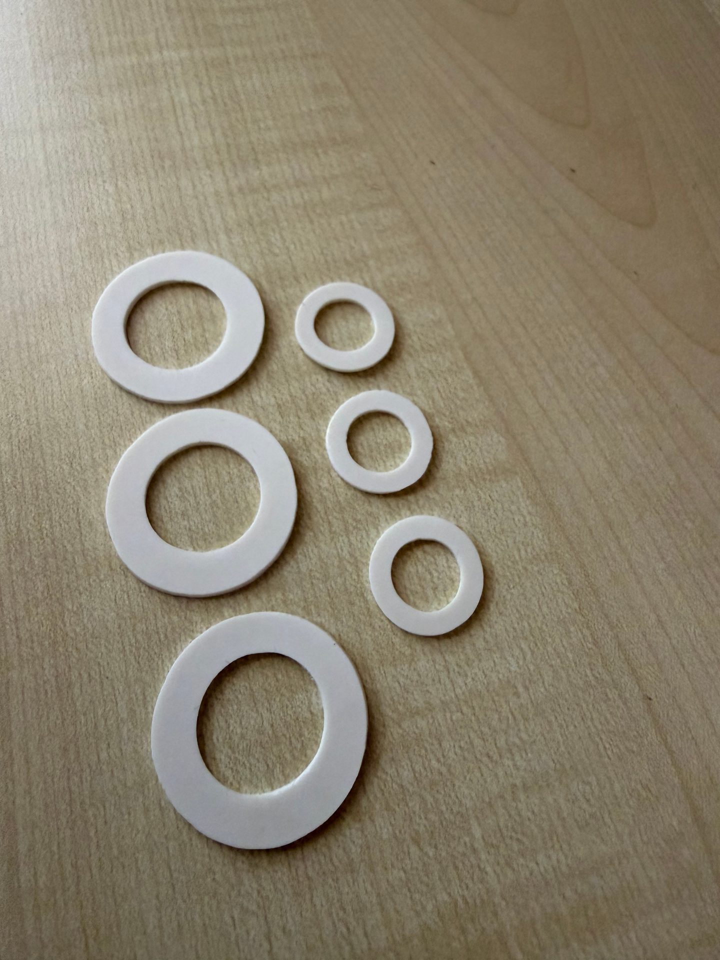 Prototype parts produced from CAD models in a range of sizes